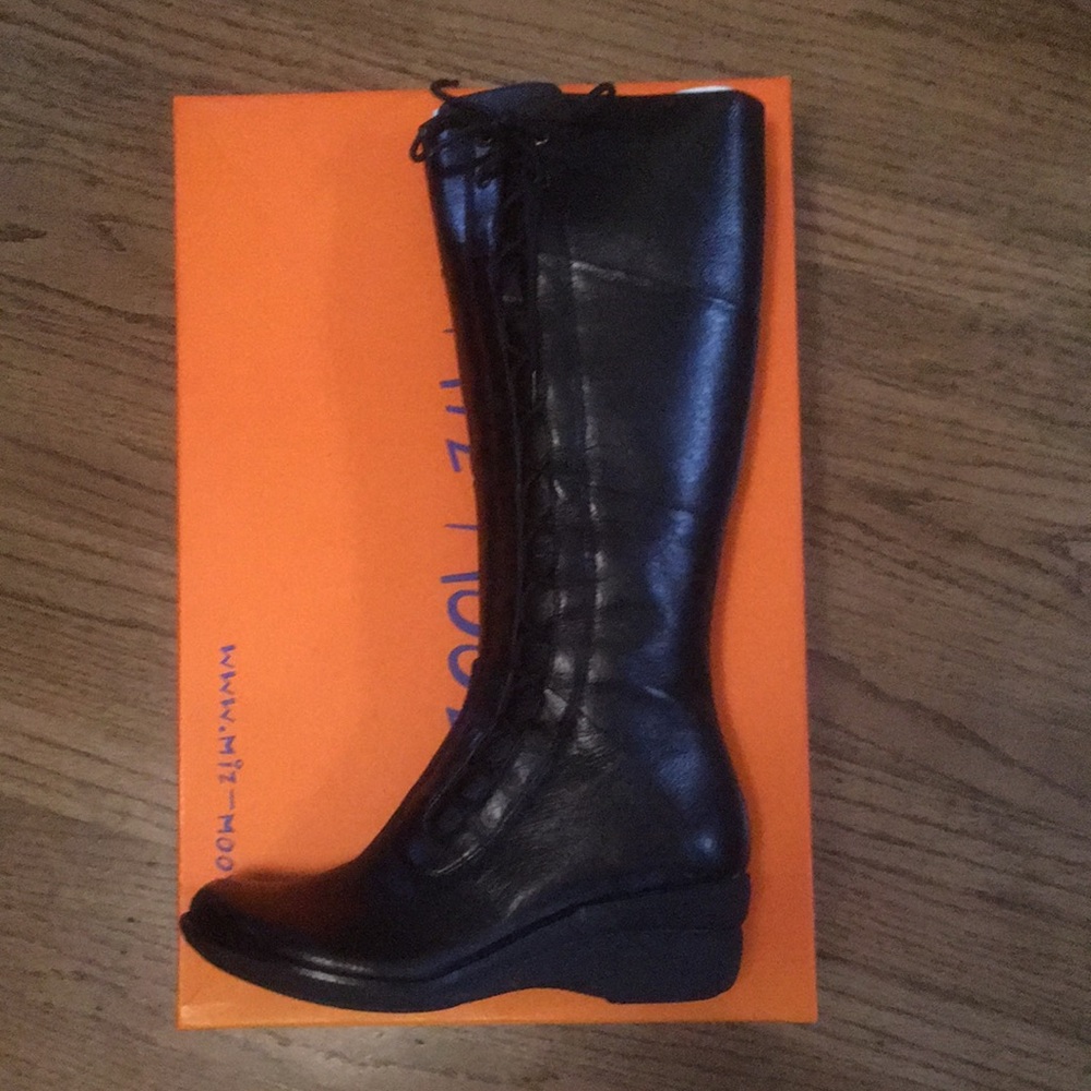 Miz Mooz October boots, black, size EU 39, knee high, brand new